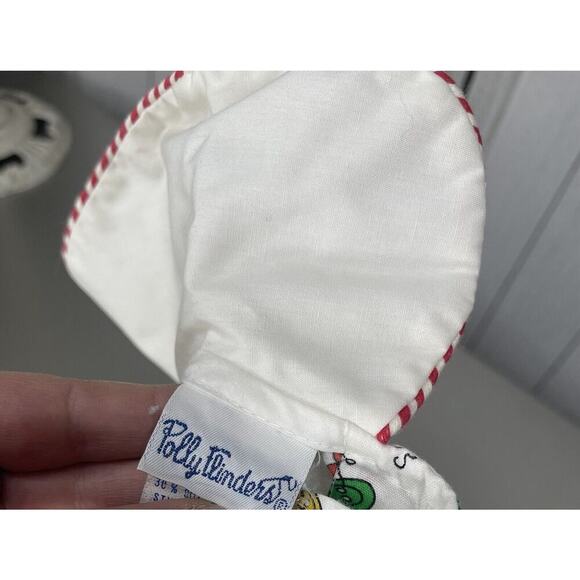 Vintage Polly Flinders Colorful Bow Print Smocked Dress Embroidery Toddler Sz 4 - Picture 5 of 6